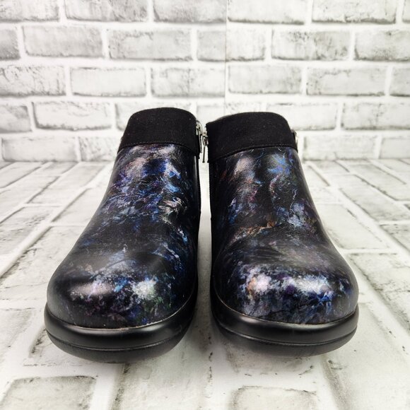 Alegria Sitka Women's US 7-7.5 EU 37 Black Zip Casual Slip Resistant Ankle Boots - Picture 2 of 10